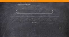 Desktop Screenshot of homedecors1.com